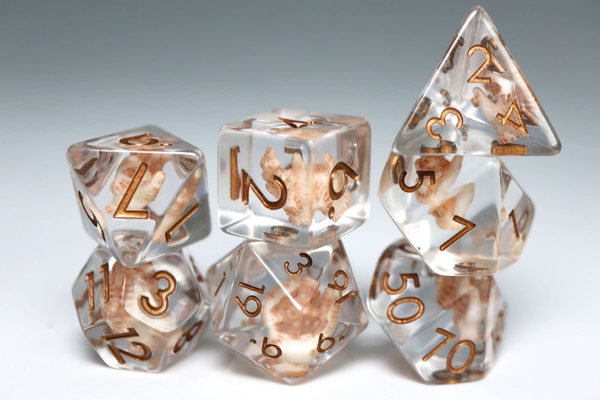 Give Me A Hand Dice Set - Resin Inclusion