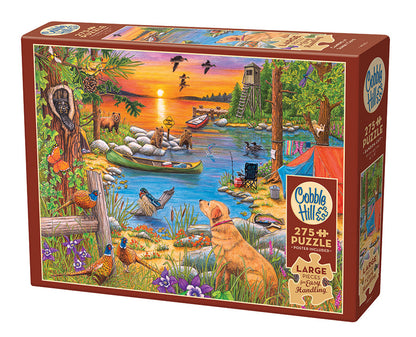 Camping at Sunset Cove 275pc puzzle