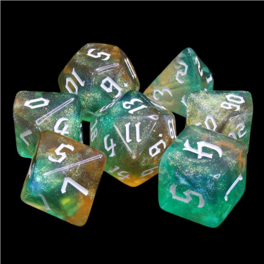 Tranquil World RPG Dice Set - Resin