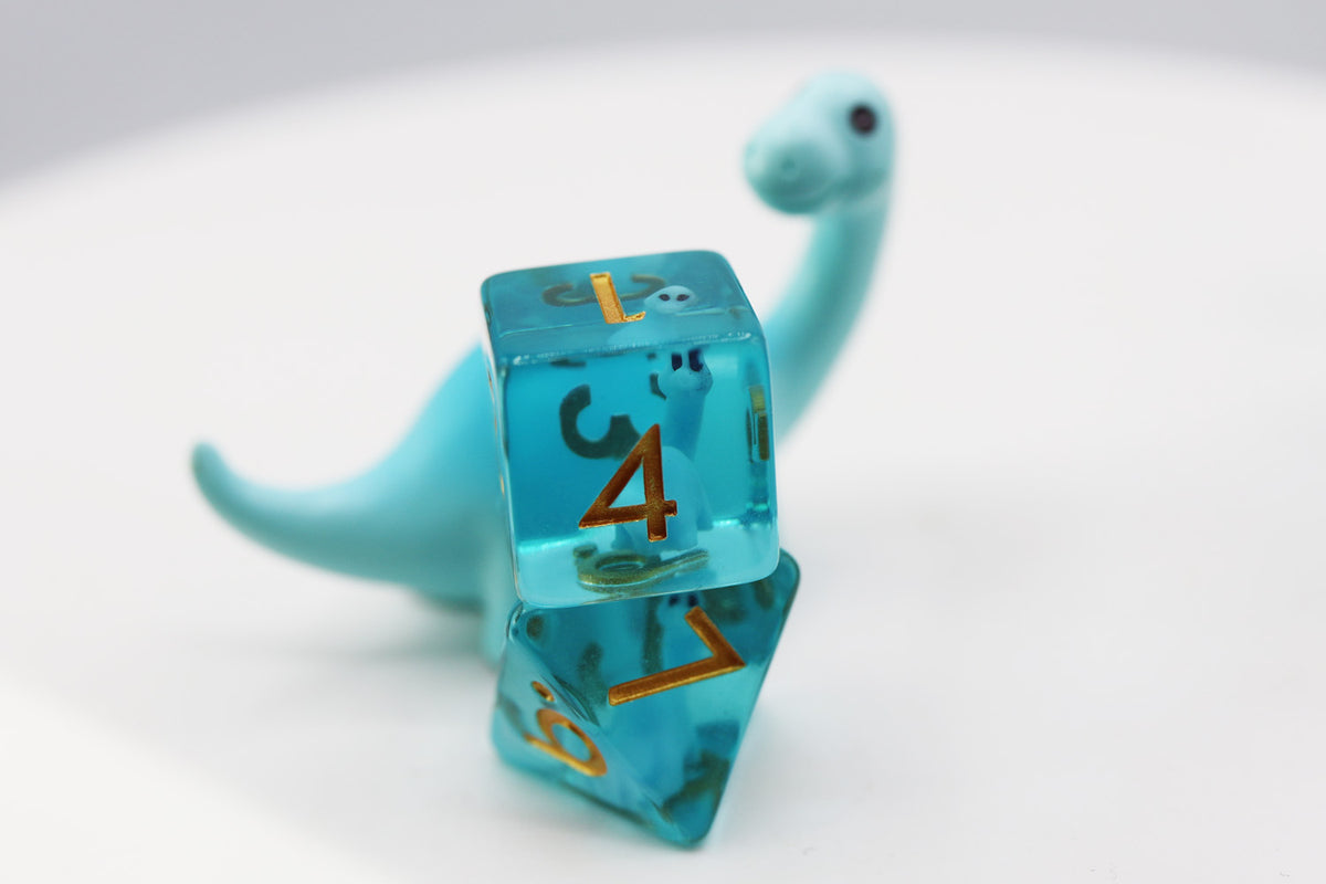 Brontosaurus Dice Set - Resin Inclusion