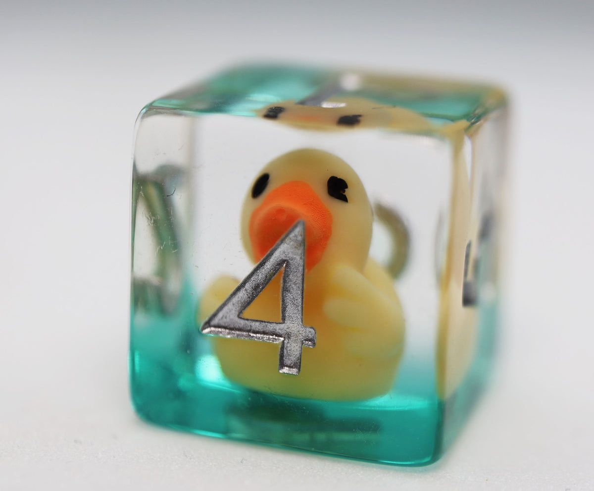 Rubber Duckie Dice Set - Resin Inclusion