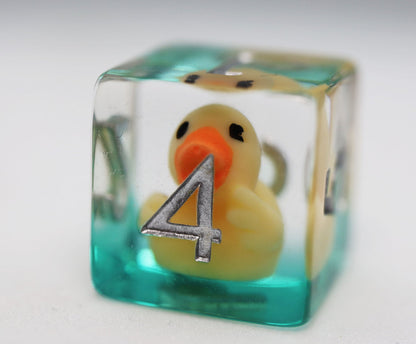 Rubber Duckie Dice Set - Resin Inclusion