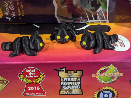 3D Mini Cat - Black