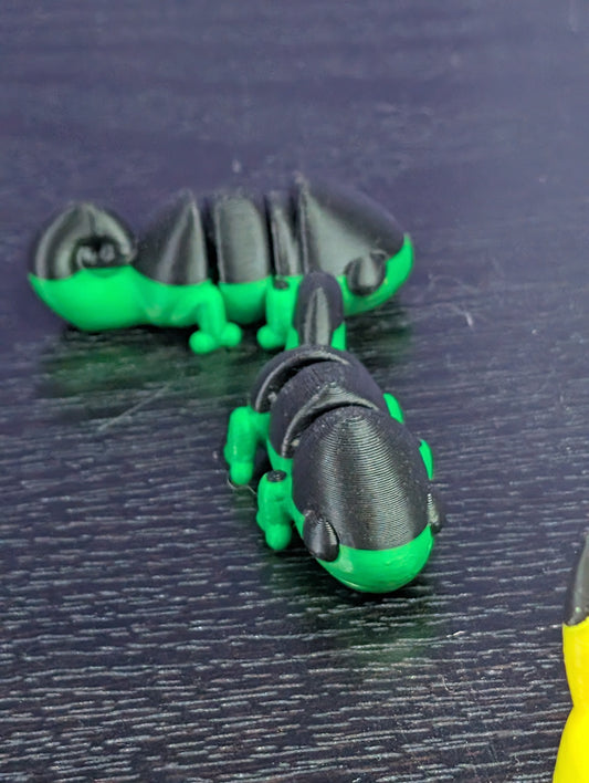 3D Mini Chameleon - Green/Black
