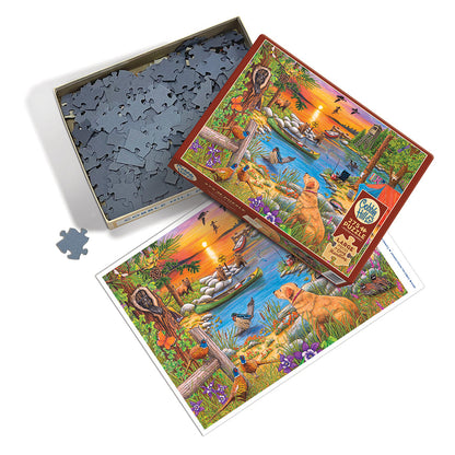 Camping at Sunset Cove 275pc puzzle
