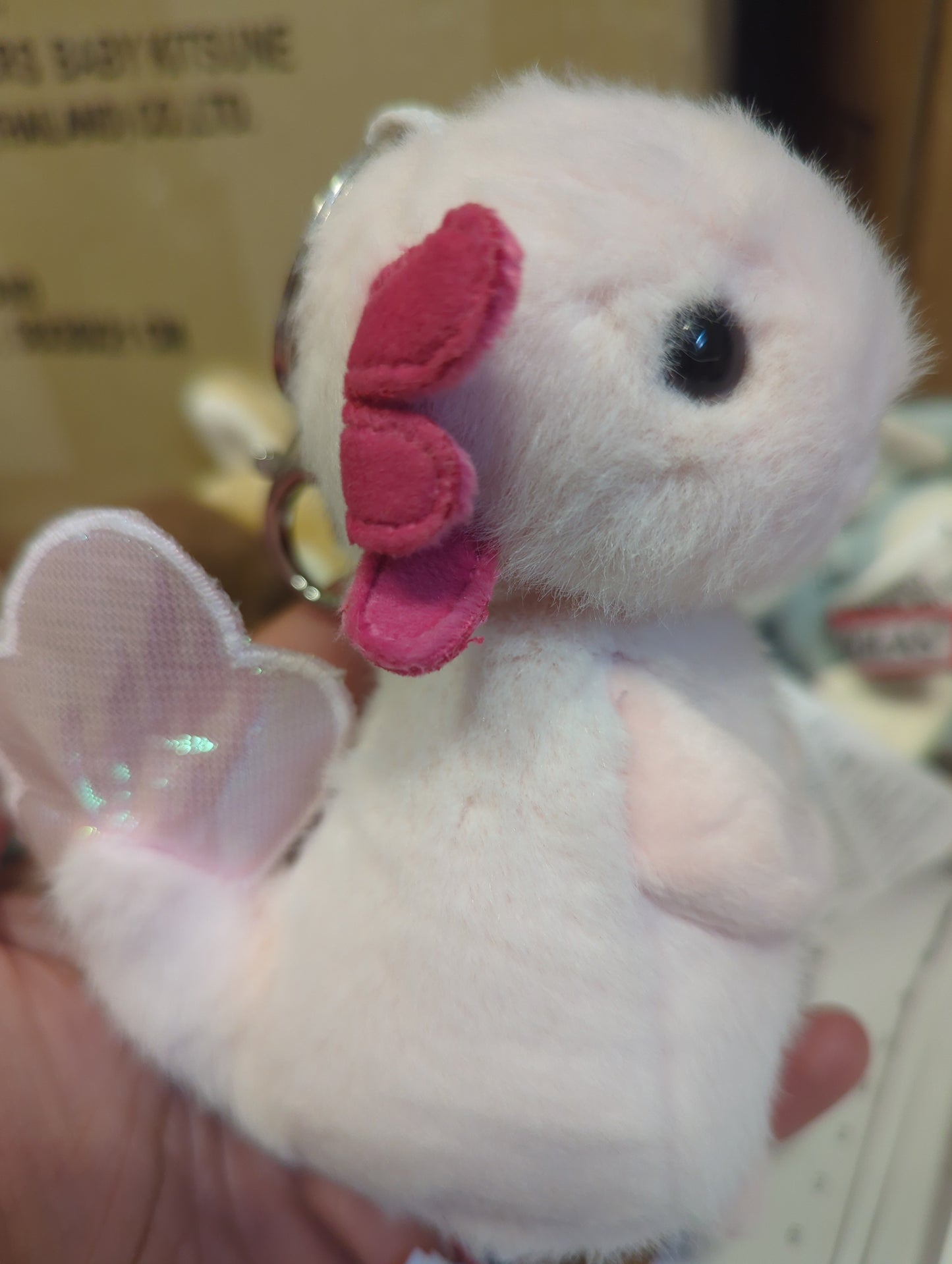Axolotl plush toy bag charm