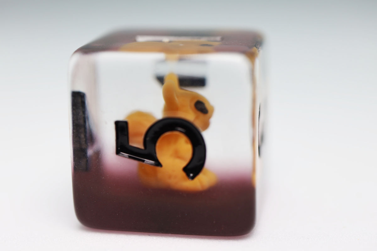 Squirrel Dice Set - Resin Inclusion