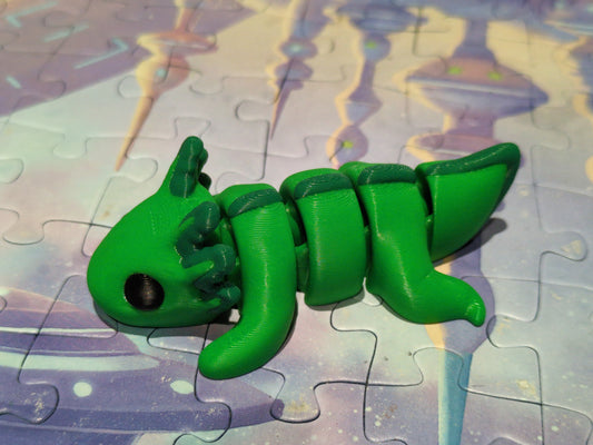 3D Mini Axolotl - Green