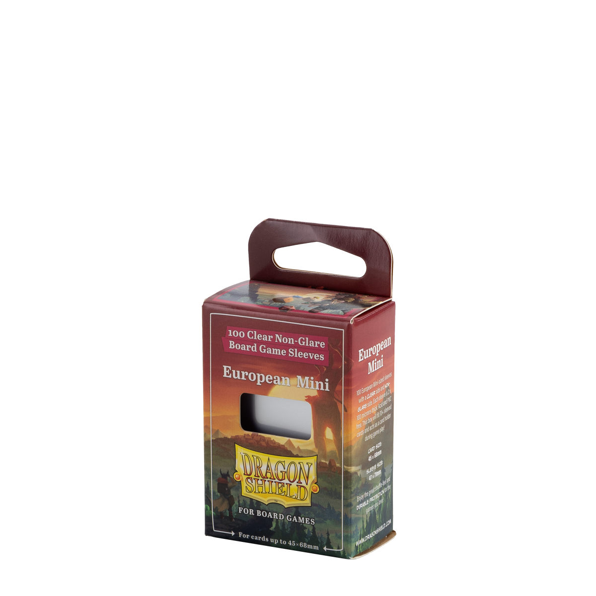 Dragon Shield Card Sleeves European Mini - Clear/Non-Glare