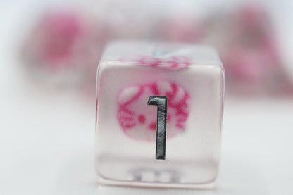 Anime Kitty Dice Set - Resin Inclusion