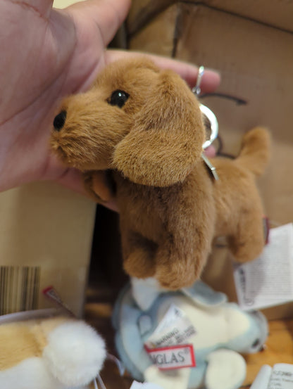Dachshund dog plush toy bag charm