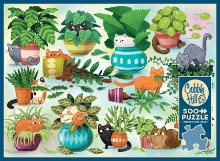 Cats vs Plants 500pc puzzle