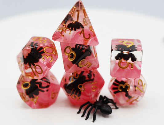 Terror Spider Dice Set - Resin Inclusion