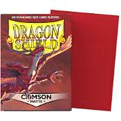 Dragon Shield Card Sleeves 100ct Crimson Matte