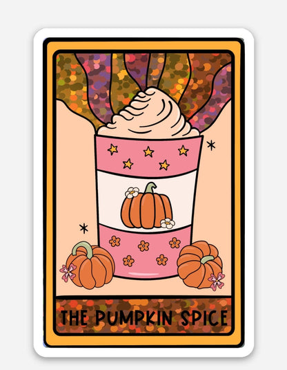 The pumpkin spice sticker: Holo dots