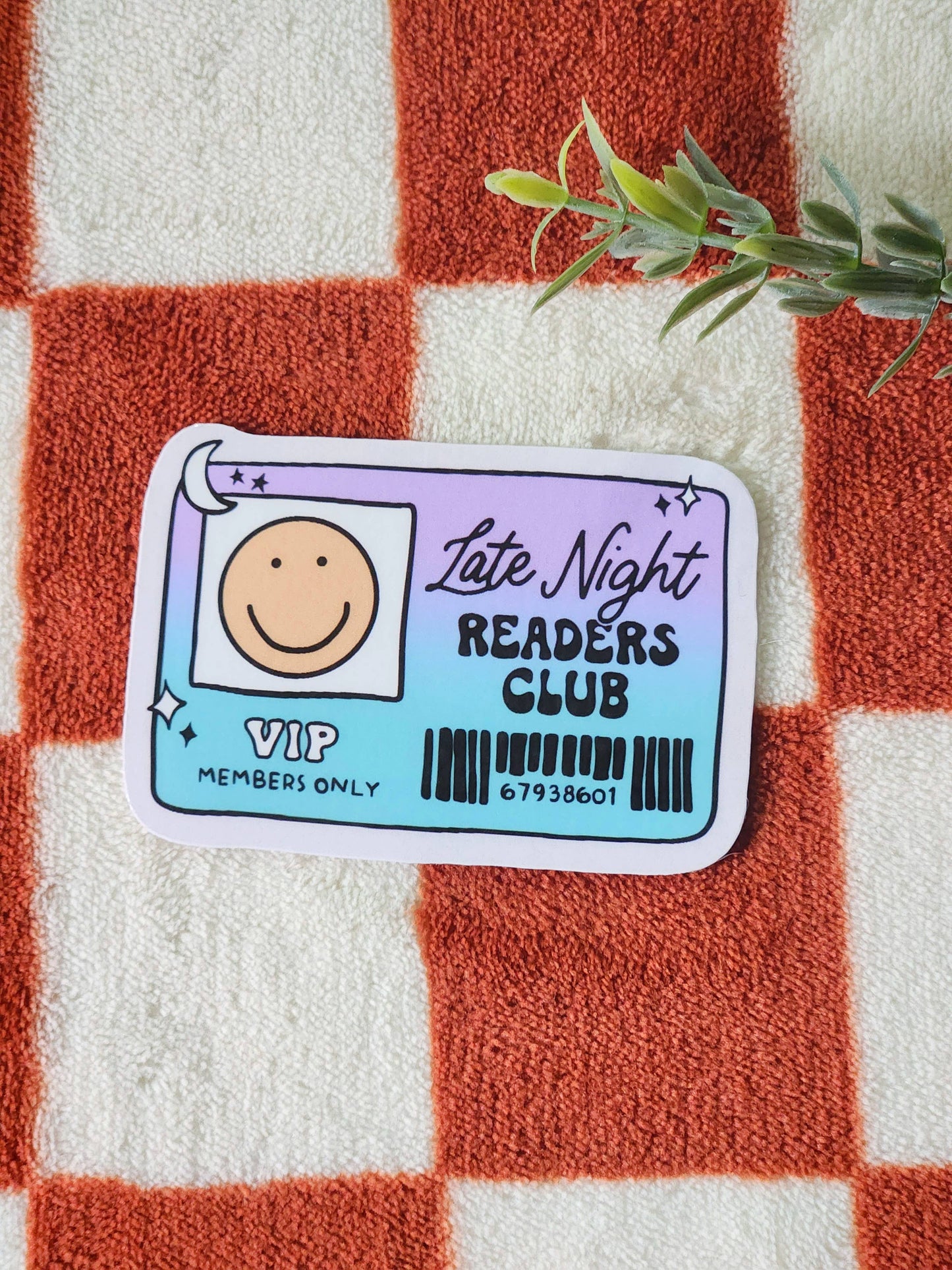 Late Night Readers Club sticker: Holo
