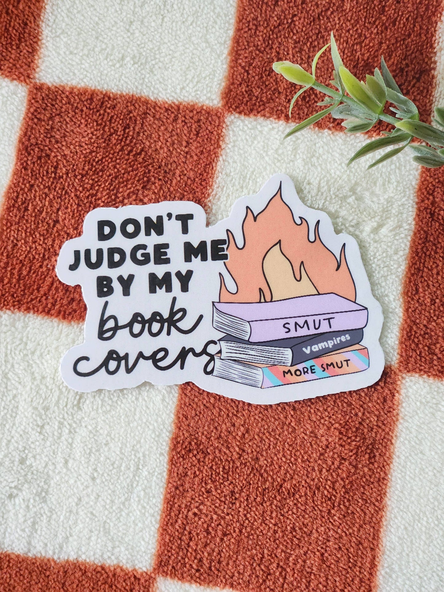 Don't Judge me by my book cover sticker: Holo