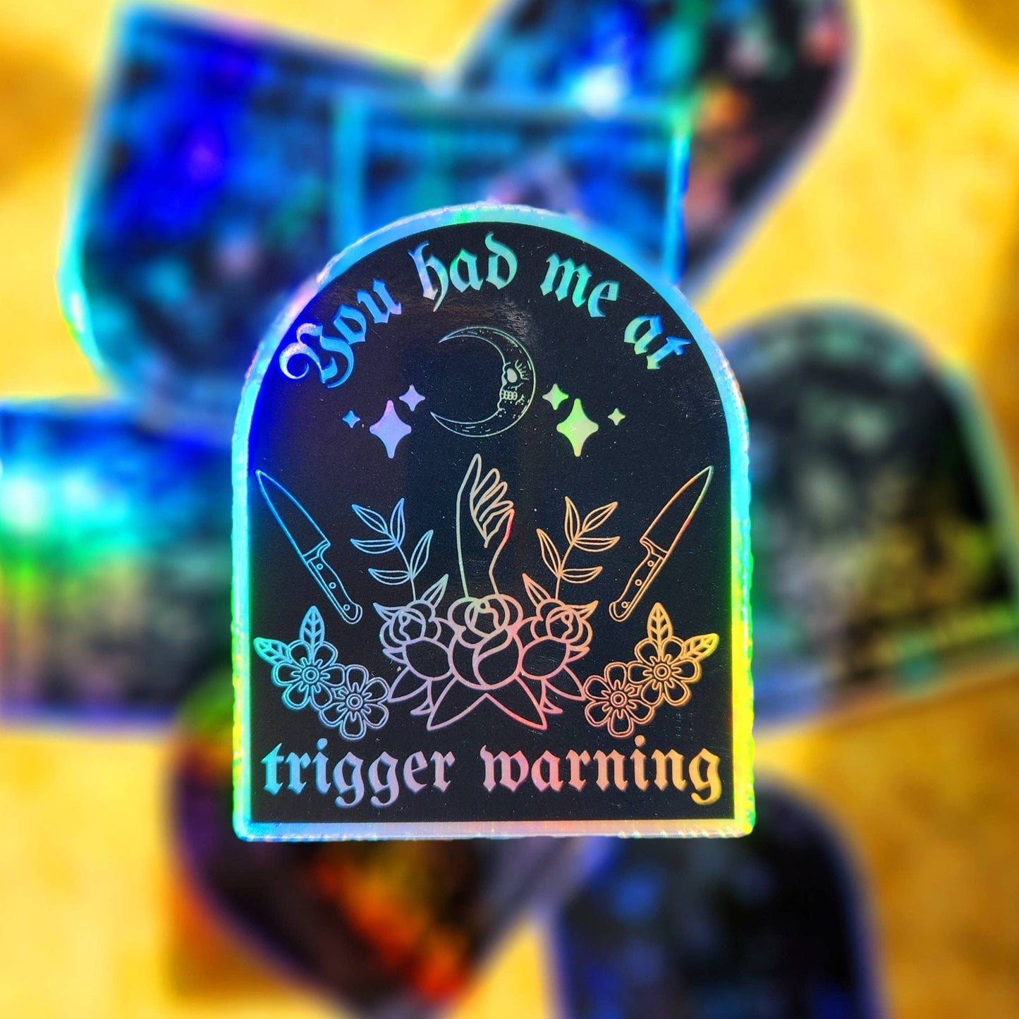 You had me at trigger warning sticker
