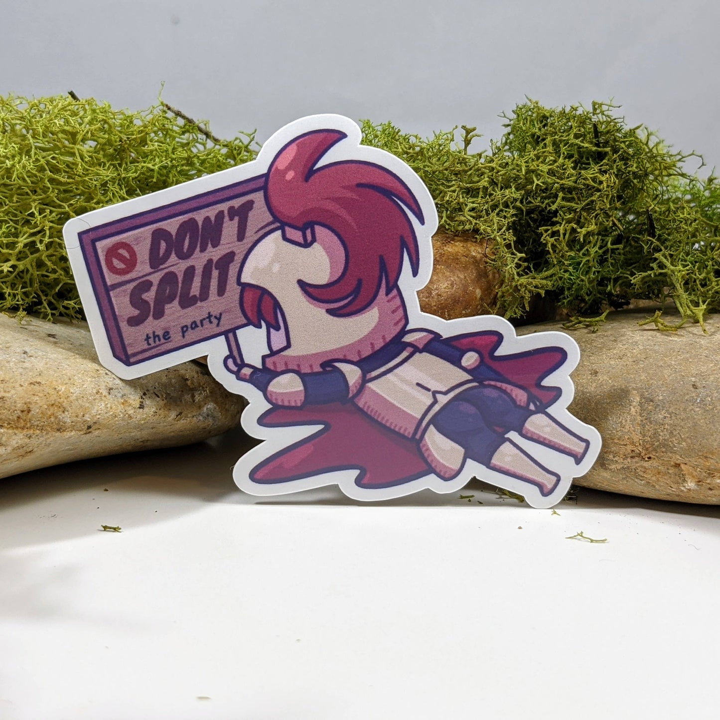Don't Split The Party Funny Tabletop Gaming Sticker - 2.5"