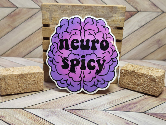 Neuro Spicy sticker: White